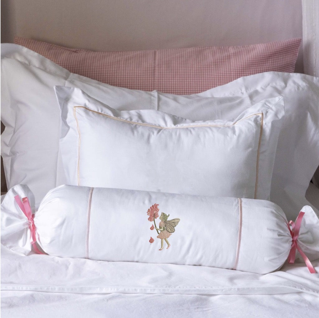 Olivia Embroidered Bolster Cushion