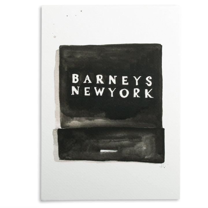 Barneys Matchbook Watercolour Print