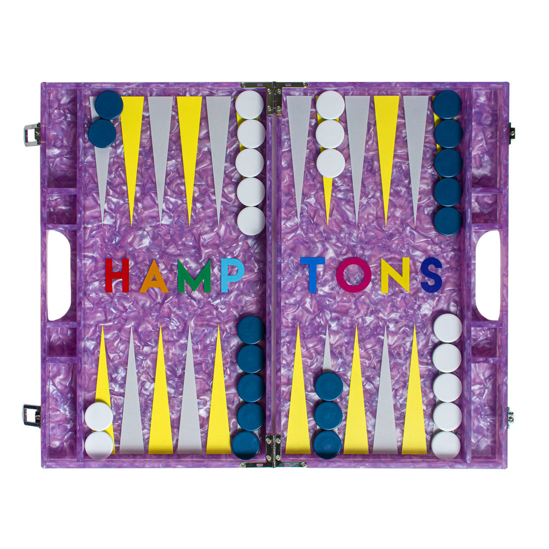 Hamptons Acrylic Backgammon