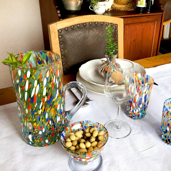 Harlequin Murano Glass Jug
