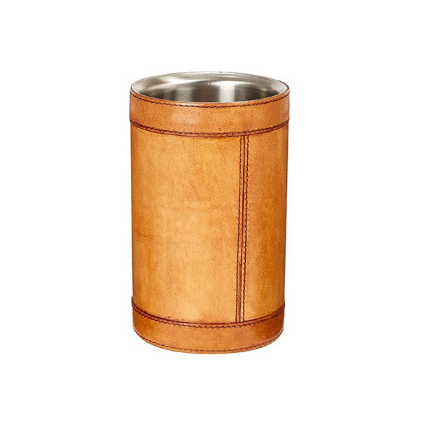 Henley Tan Leather Wine Cooler