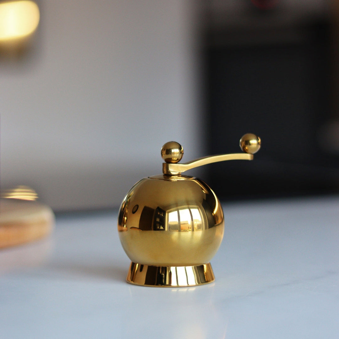 Spheres Pepper Mill Small Gold