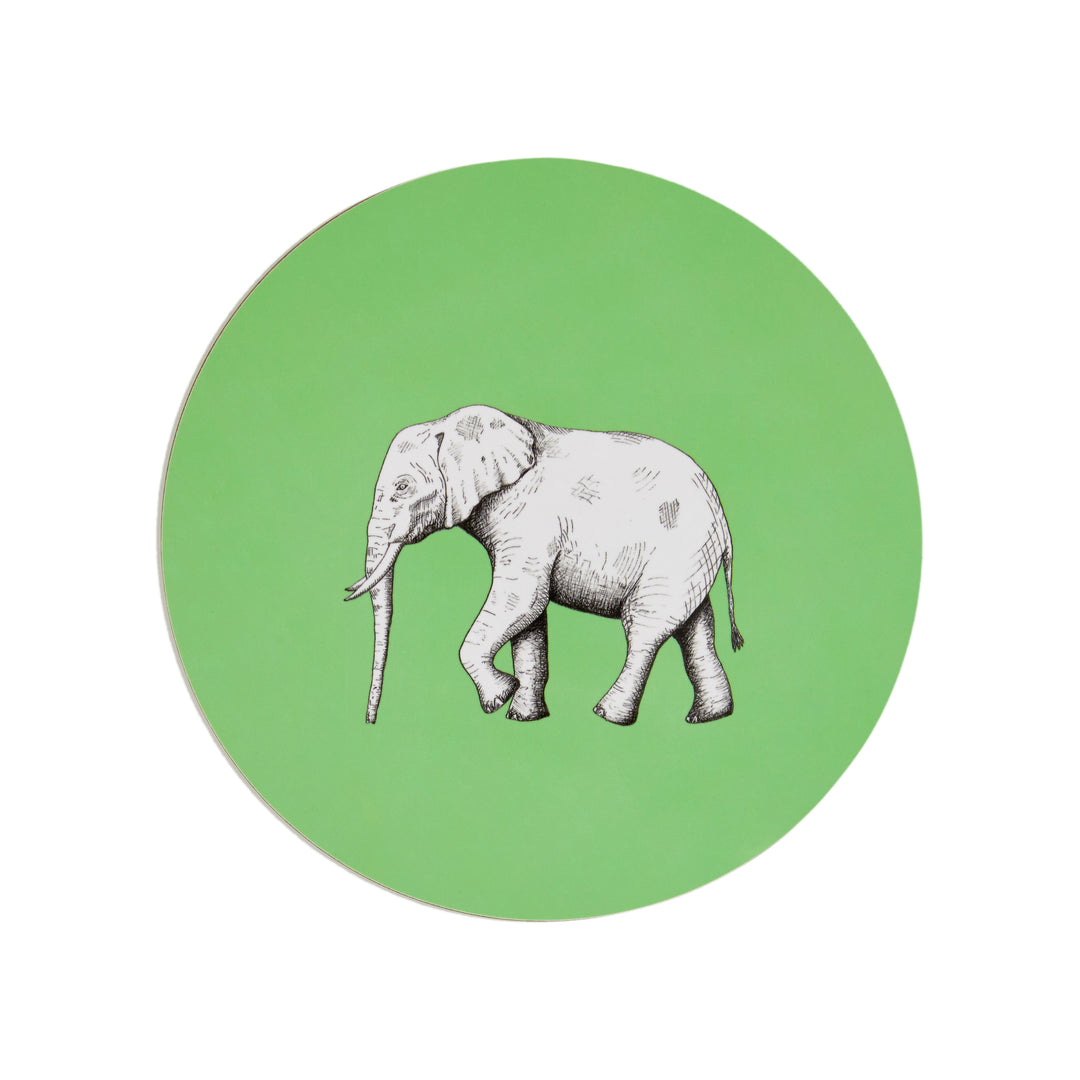 Green Elephant Placemat by Melissa LaFave - Decoralist