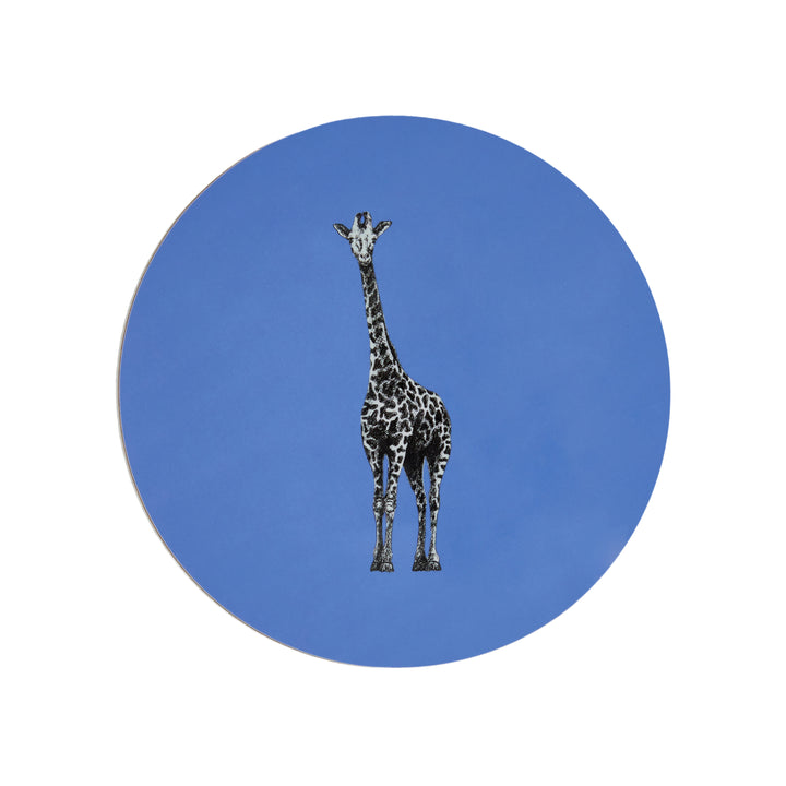 Blue Giraffe Placemat by Melissa LaFave - Decoralist