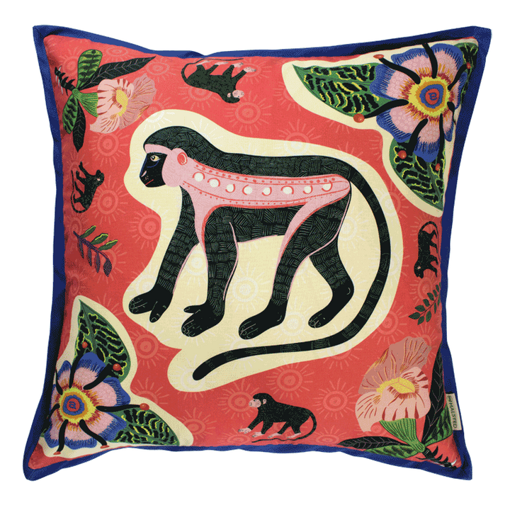 Meandering Monkey Cushion Cover