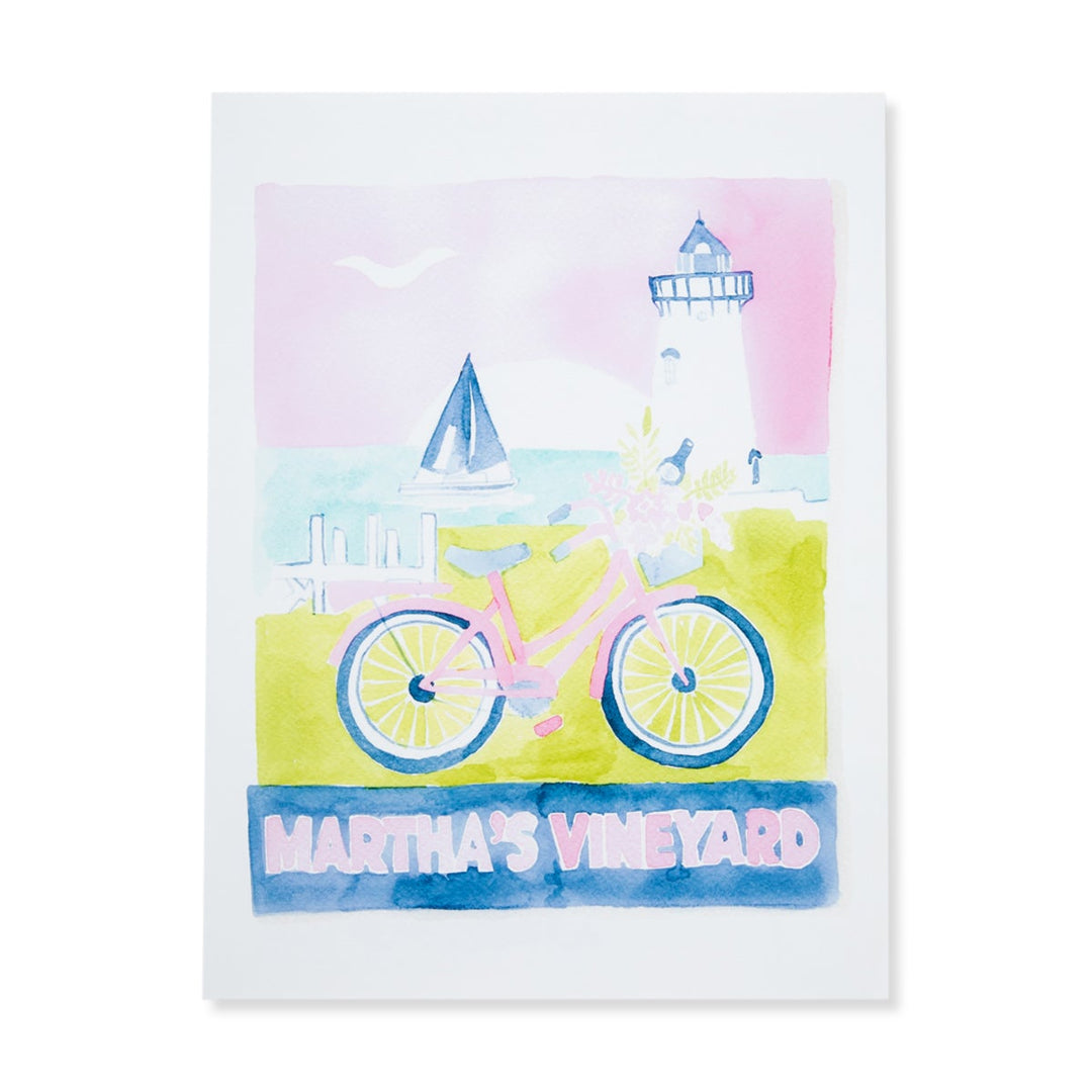 Martha's Vineyard Matchbook Watercolour Print