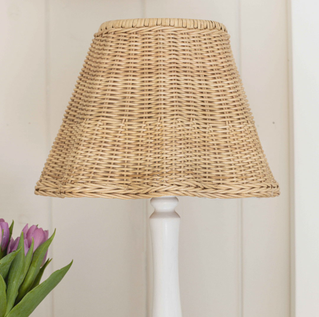 Wicker lampshade for table lamp deals