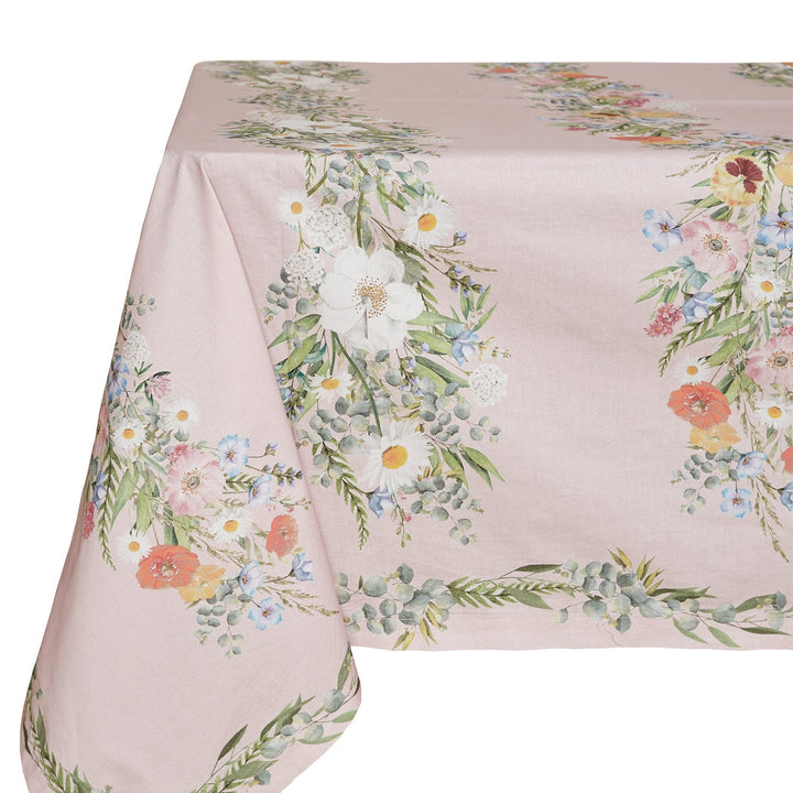La Vie En Rose Cotton Tablecloth