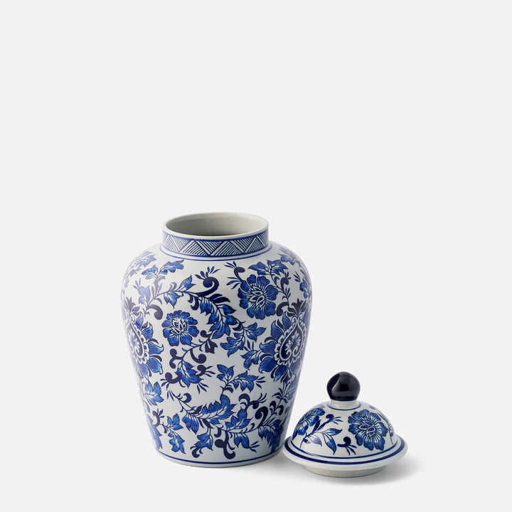 Blue & White Floral Ginger Jar