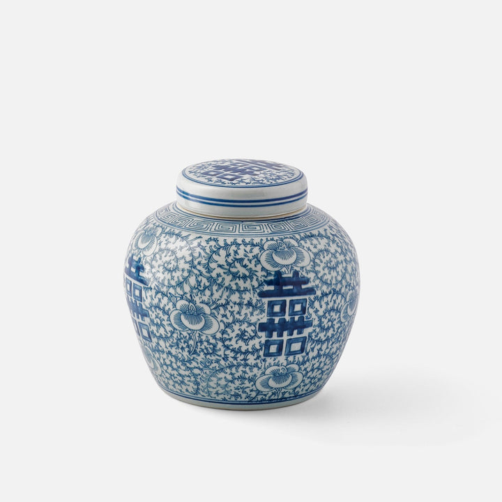 Blue & White Double Happiness Jar