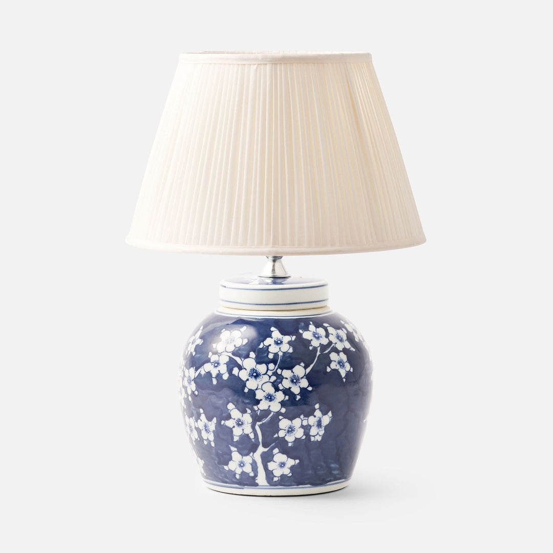 Blue & White Blossom Table Lamp