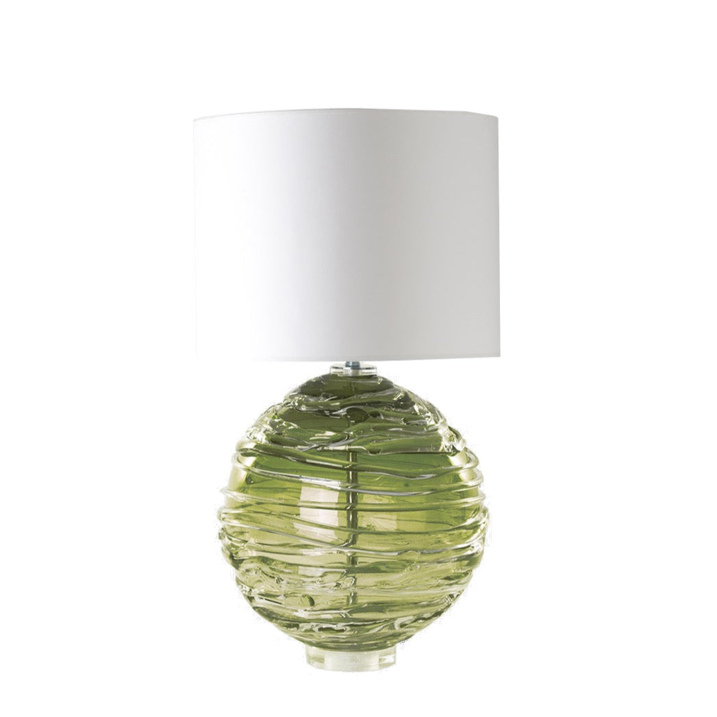 Nerys Crystal Table Lamp - Moss