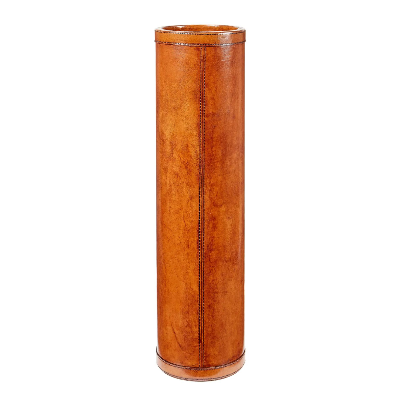 Decoralist Newbury Leather Umbrella Stand in an entryway