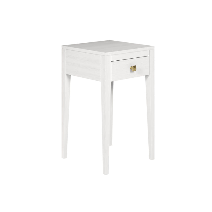 Radford 1-Drawer Bedside Table - White