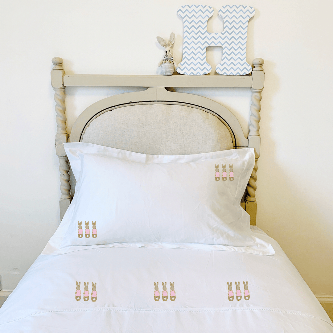 Pink Bunnies Bed Linen Set