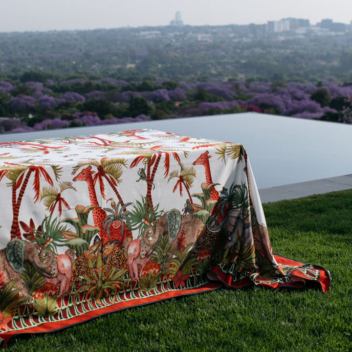 Palm Parade Rectangular Tablecloth | Ardmore Design