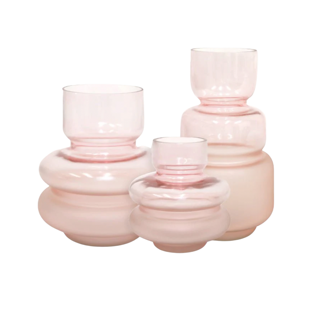 Bolla Glass Vase - Pink