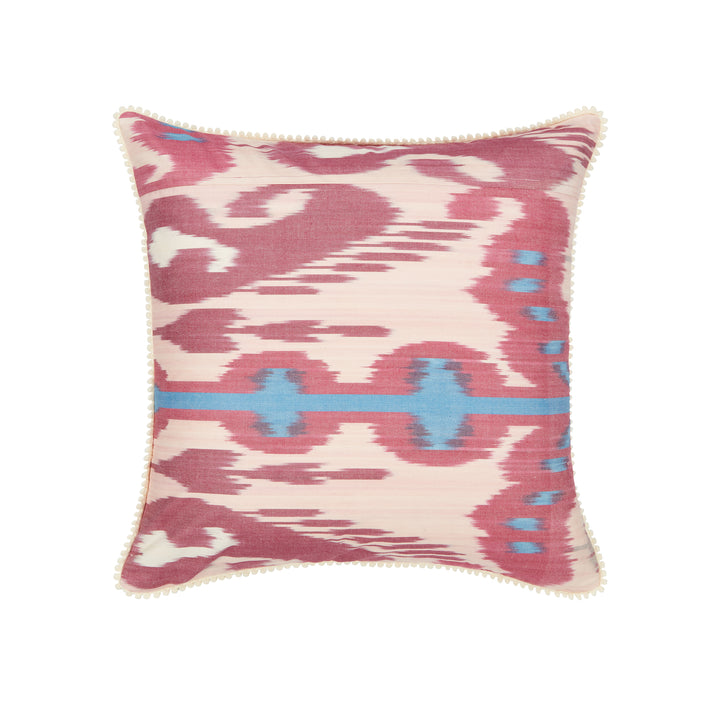 Pink & Fuchsia Ikat Cushion