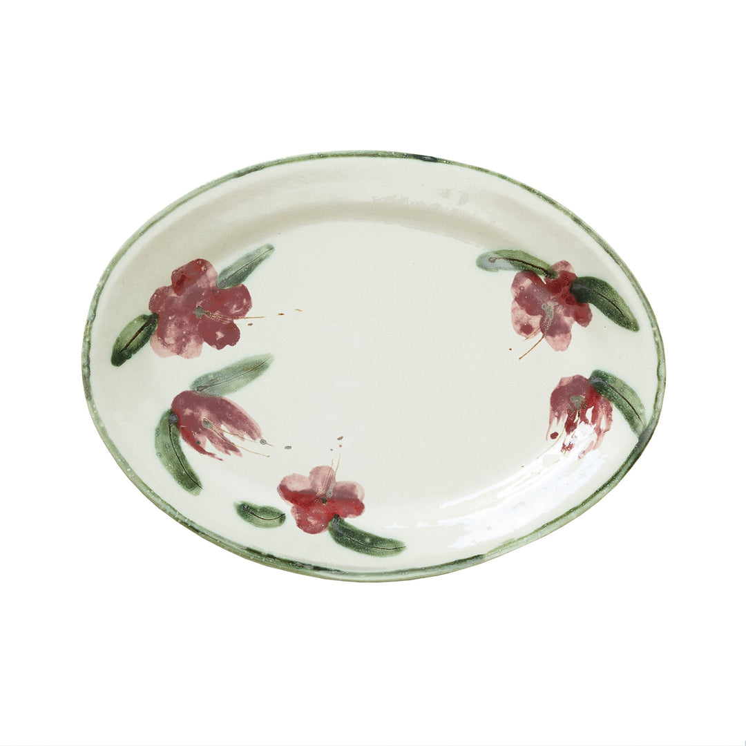 Hellebore Ceramic Oval Platter