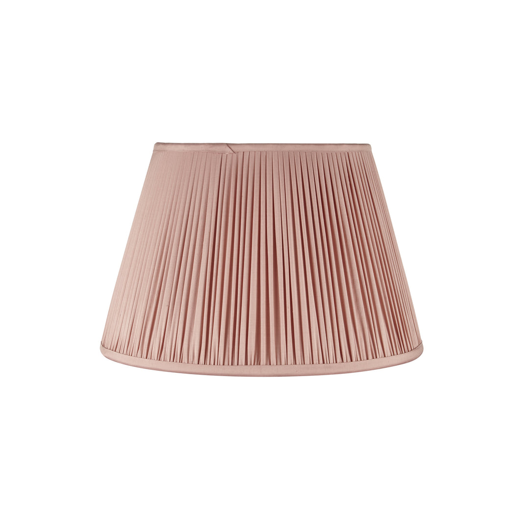 Dusty Pink Pleated Silk Lampshade