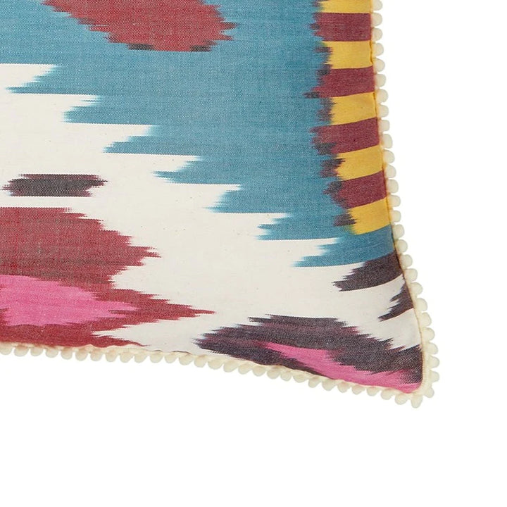 Colourful Rectangular Ikat Cushion