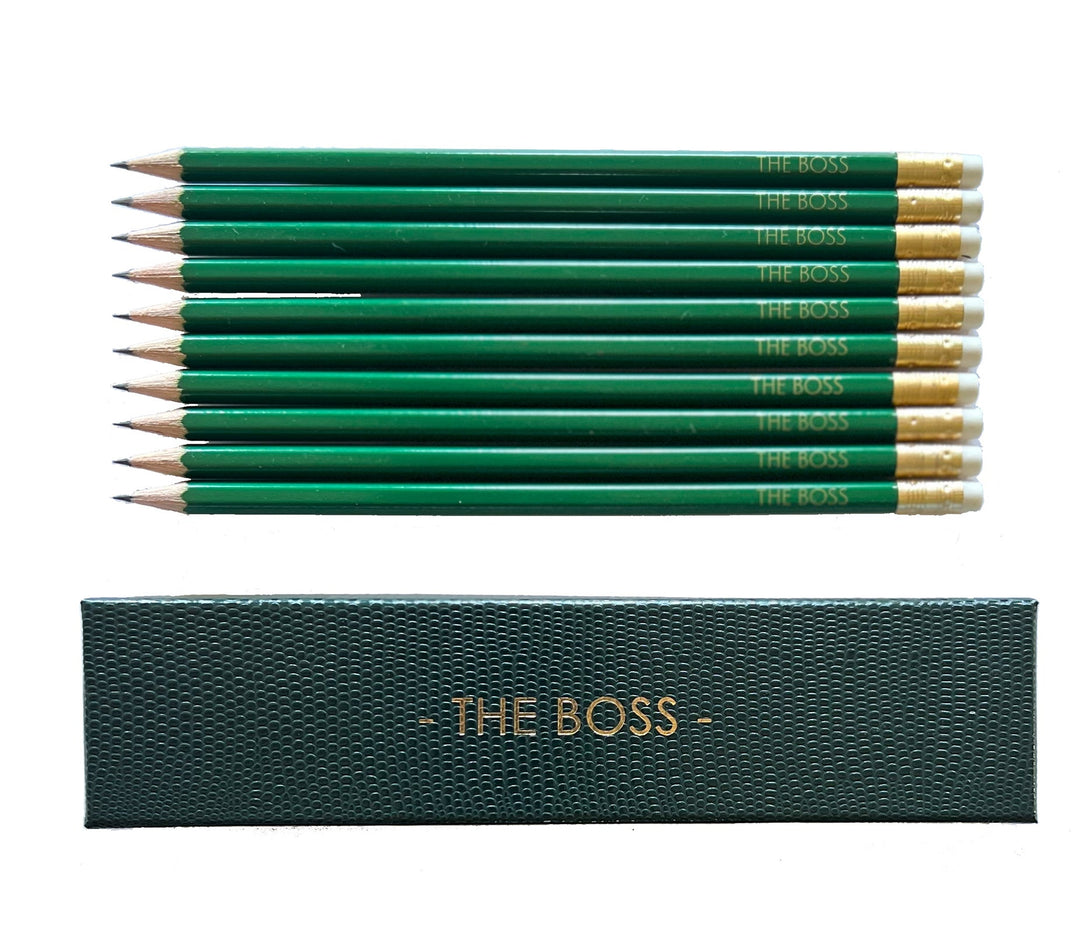 Pencil Set "The Boss" - Green