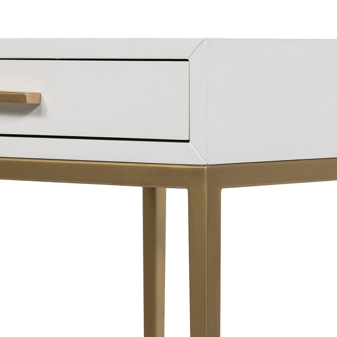 Berkeley White Lacquer Bedside Table