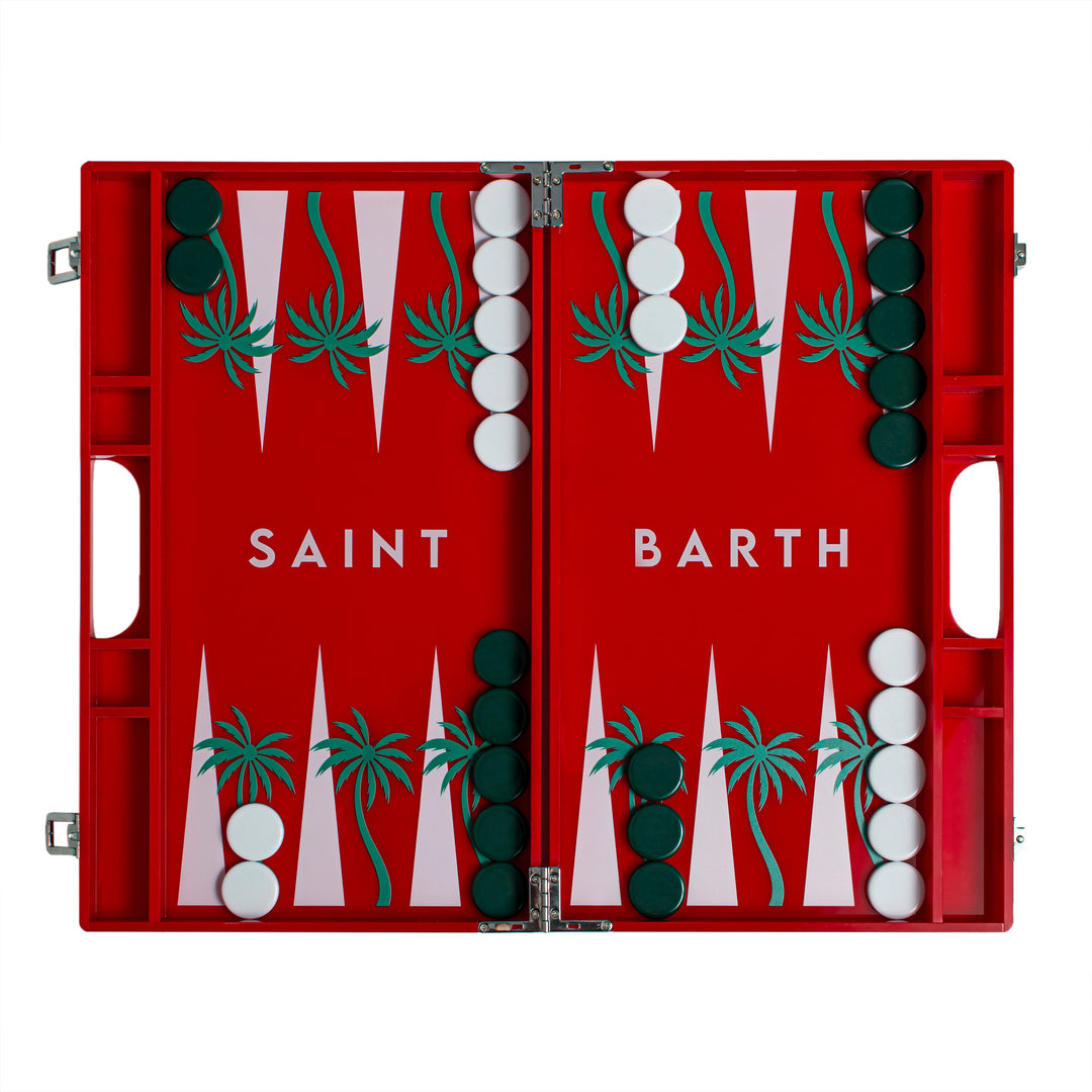 St Barth Acrylic Backgammon Set
