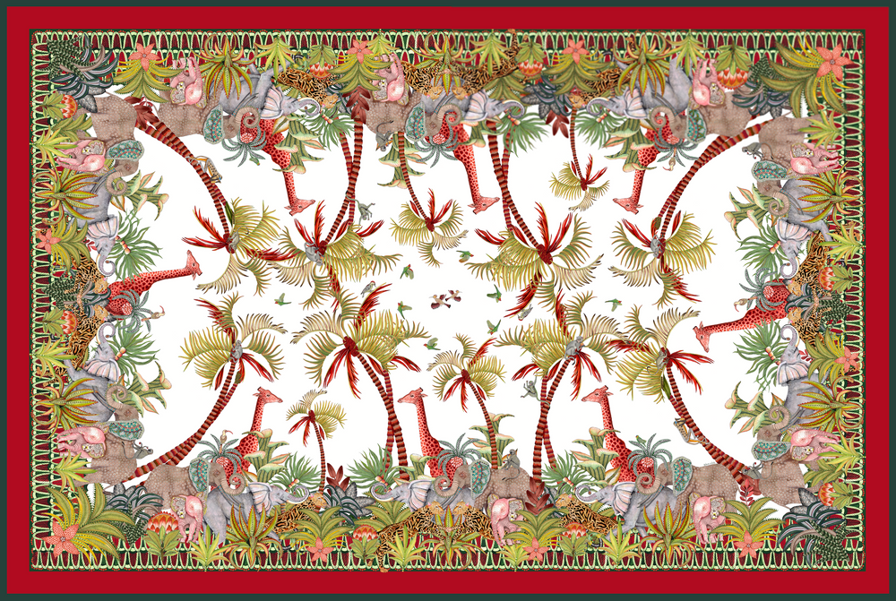 Palm Parade Rectangular Tablecloth | Ardmore Design