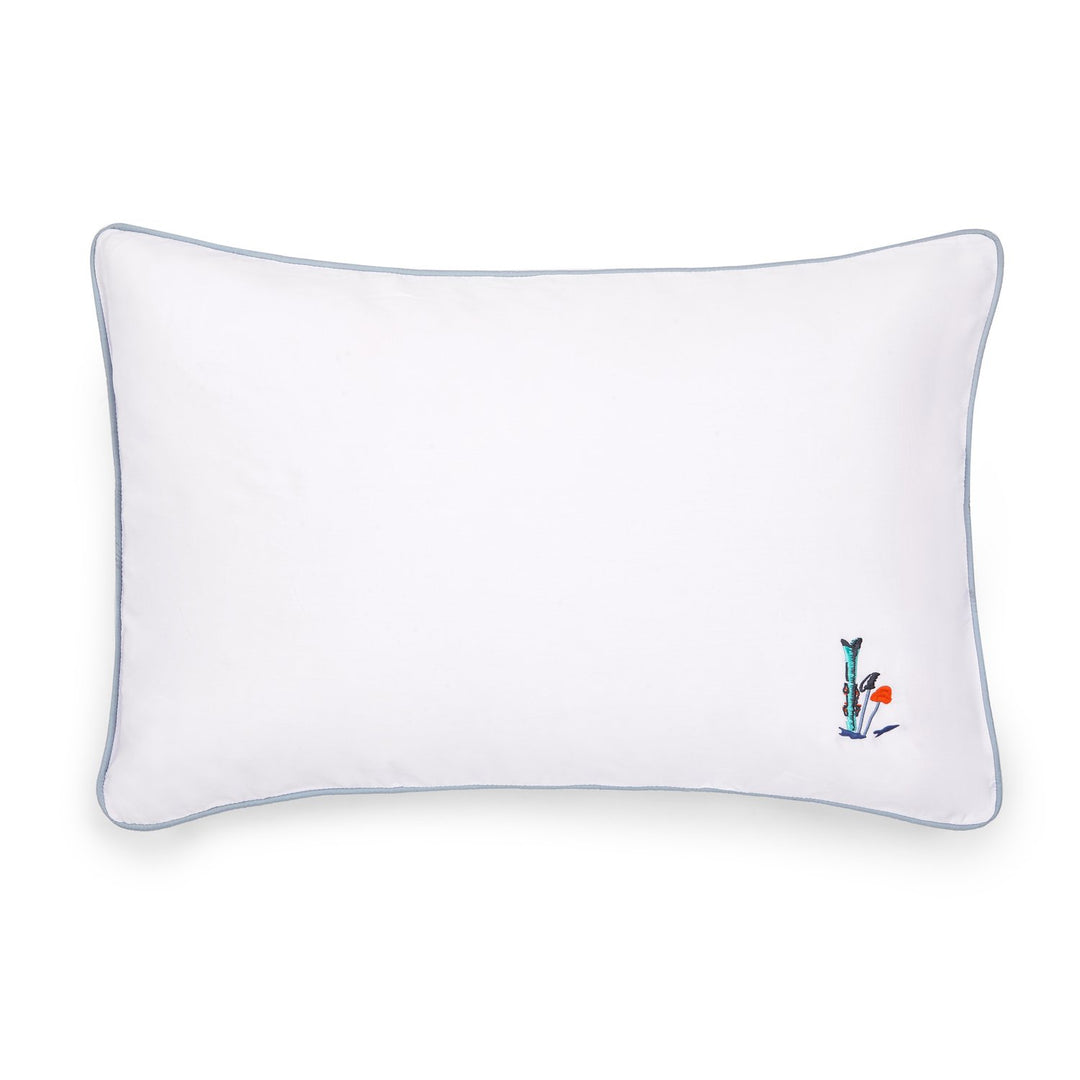 Megeve Ski Embroidered Pillowcases designed by Sukun - Decoralist