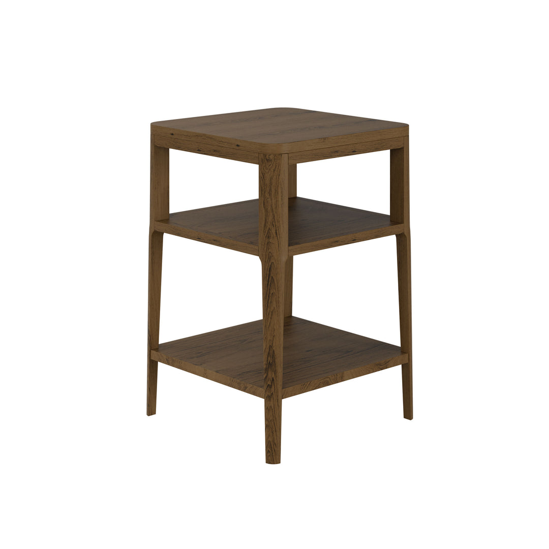 Tommy End Table - Brown Oak