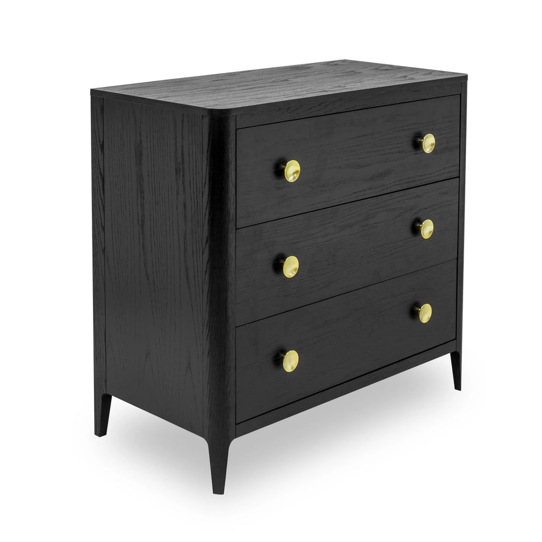 Tommy Chest of Drawers - Black Oak