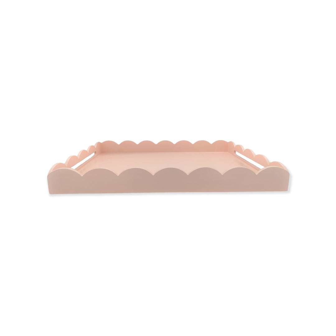 Rose Pink Scalloped Tray