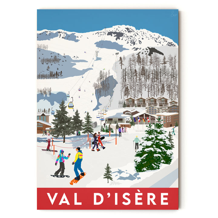 Val d'Isère, France - Fine Art Print