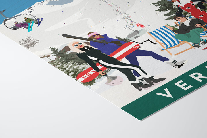 Verbier, Switzerland Travel Poster | Fine Art Print