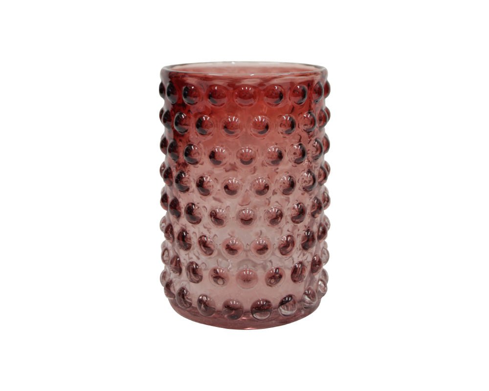 Glass Bubble Vase - Red