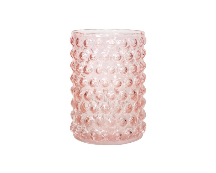 Glass Bubble Vase - Pink