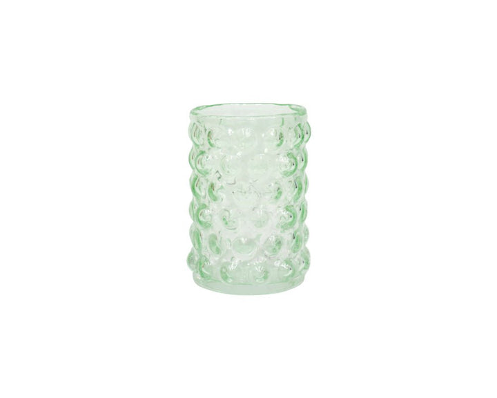 Glass Bubble Vase - Green