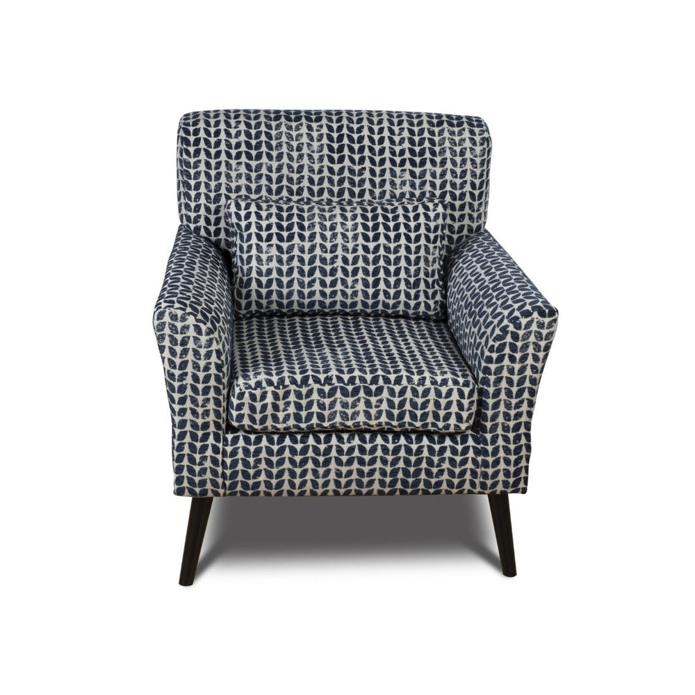 Warnborough Blue Upholstered Club Chair | Decoralist.com
