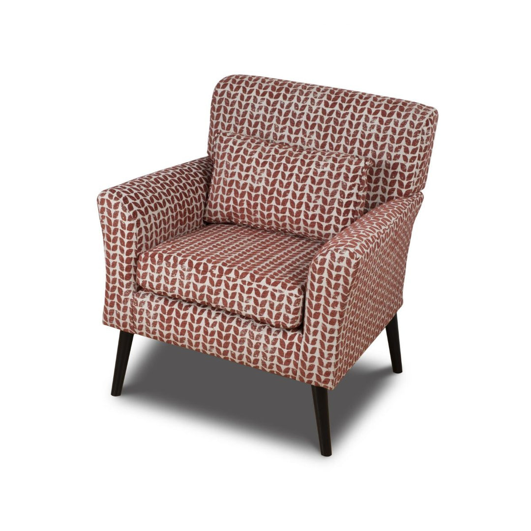 Warnborough Red Fabric Upholstered Club Chair | Decoralist.com