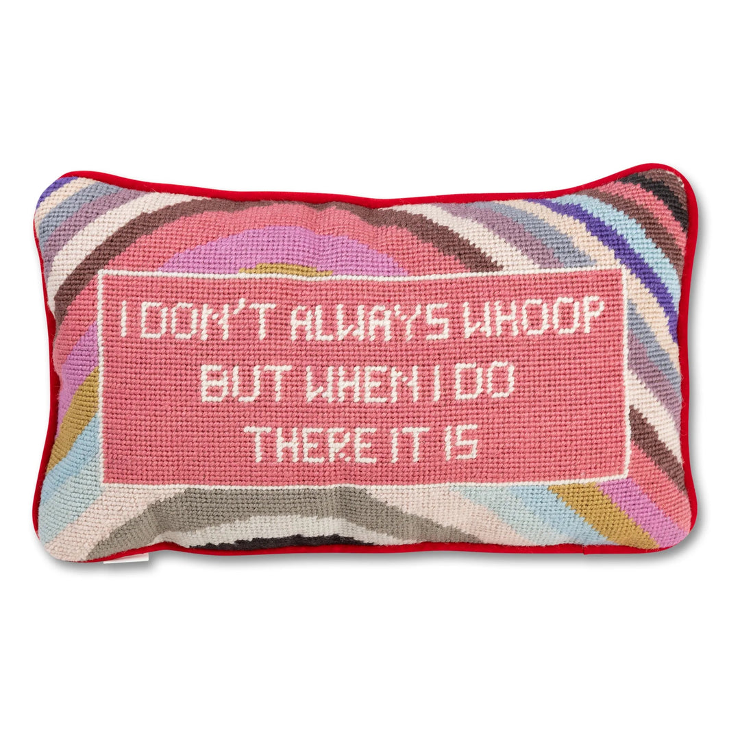 Whoop There It Is Needlepoint Cushion