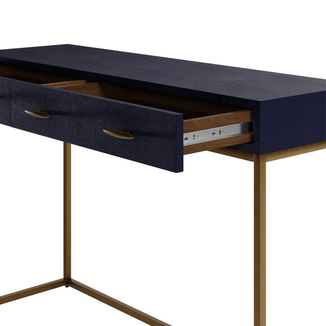 Willersley Console Table - Blue Shagreen