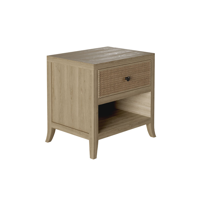 Witley 1-Drawer Rattan Bedside Table