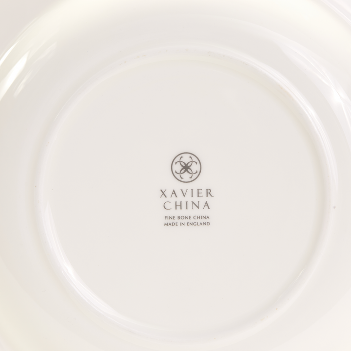 French Grey Gilded Full Border Bone China Tableware