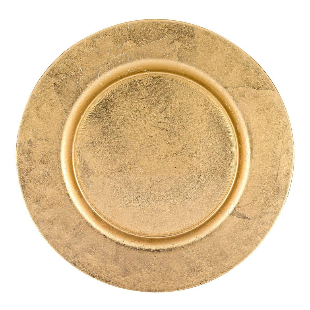Glamour Gold Charger Plates - Set of 4