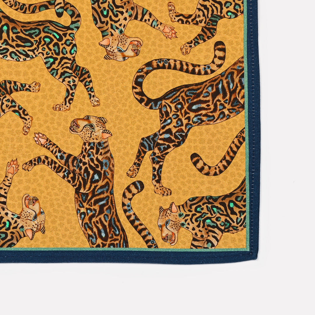 Cheetah King Napkins in Gold | Ardmore Design