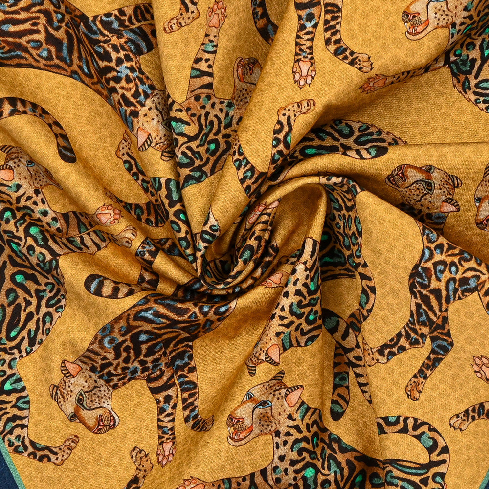 Cheetah King Napkins in Gold | Ardmore Design