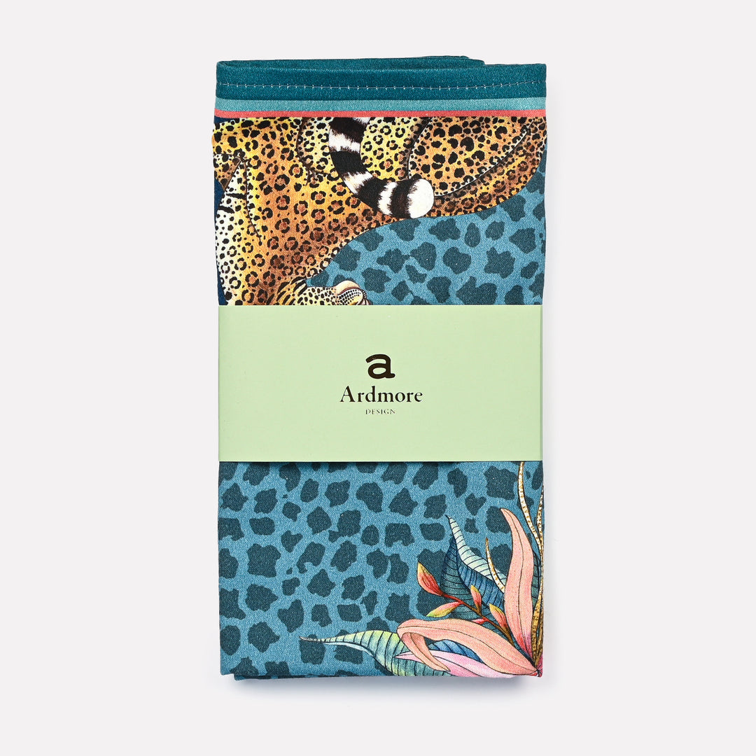 Leopard Lily Napkins in Delta - Pair