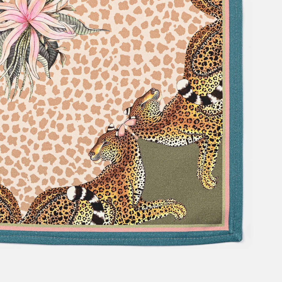 Leopard Lily Napkins in Stone | Ardmore Design