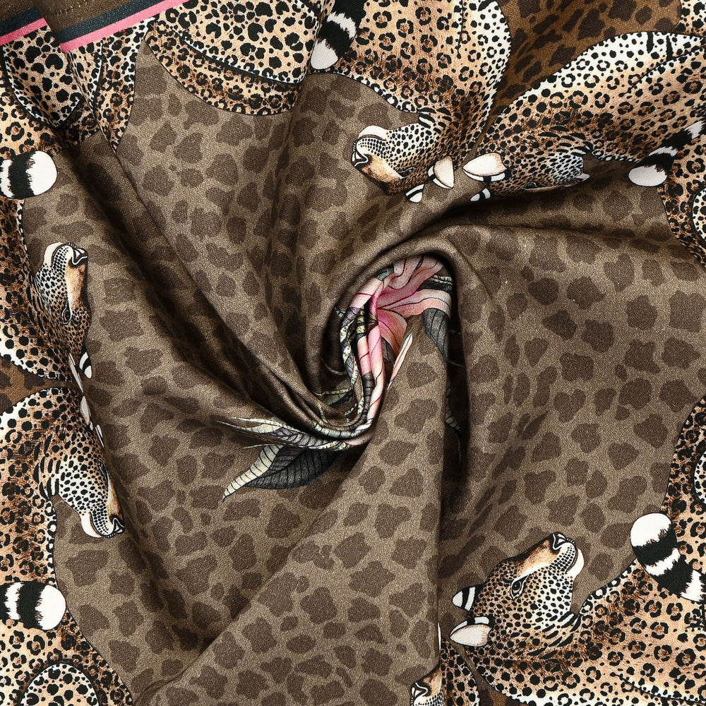 Leopard Lily Napkins in Safari | Ardmore Design